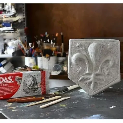 Pasta de Modelar Gris Efecto Piedra Das 1Kg