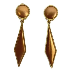 Pendientes rombo para esmaltado