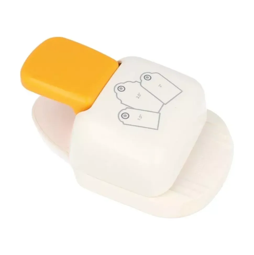 Perforadora de etiqueta redondeada 3 en 1