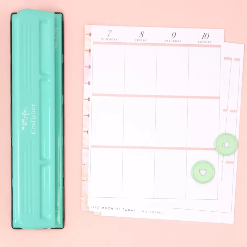 Perforadora Planners de Disco XL (compatible con Happy Planner) Craftelier