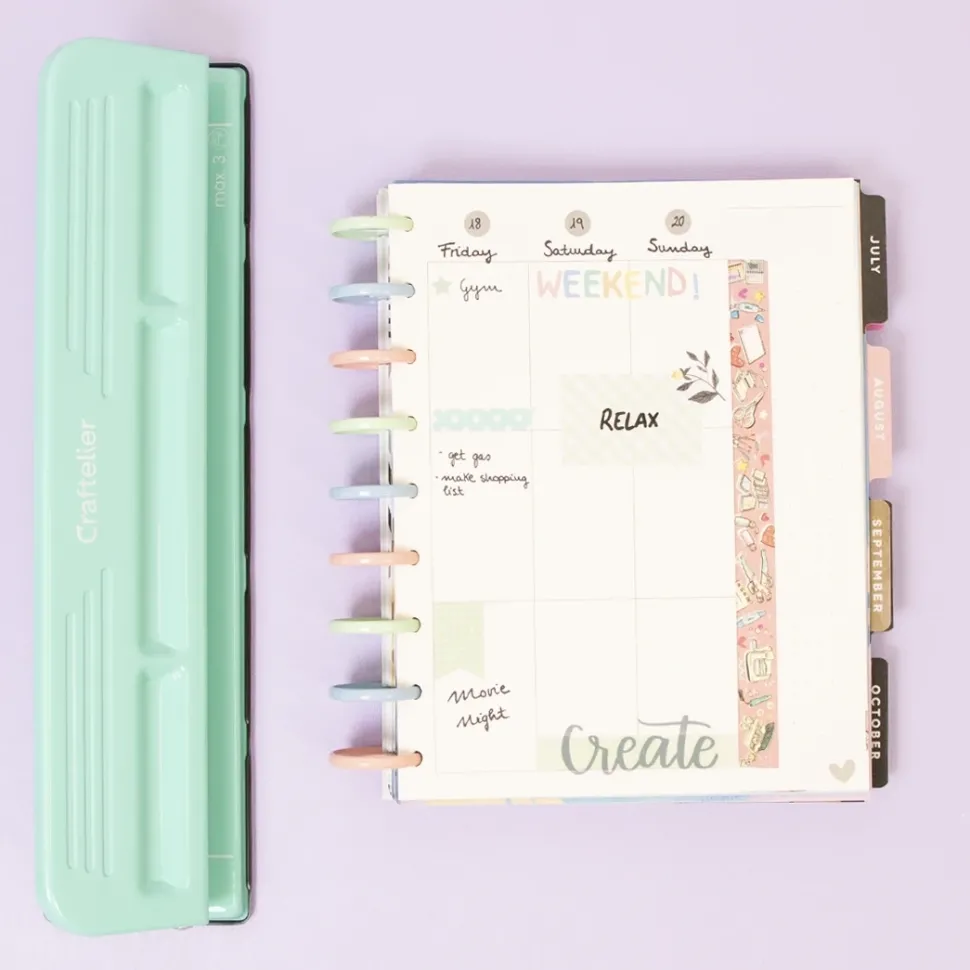 Perforadora Planners de Disco XL (compatible con Happy Planner) Craftelier