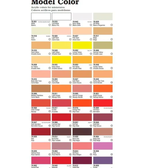 Pintura modelismo Model Color Vallejo 17ml
