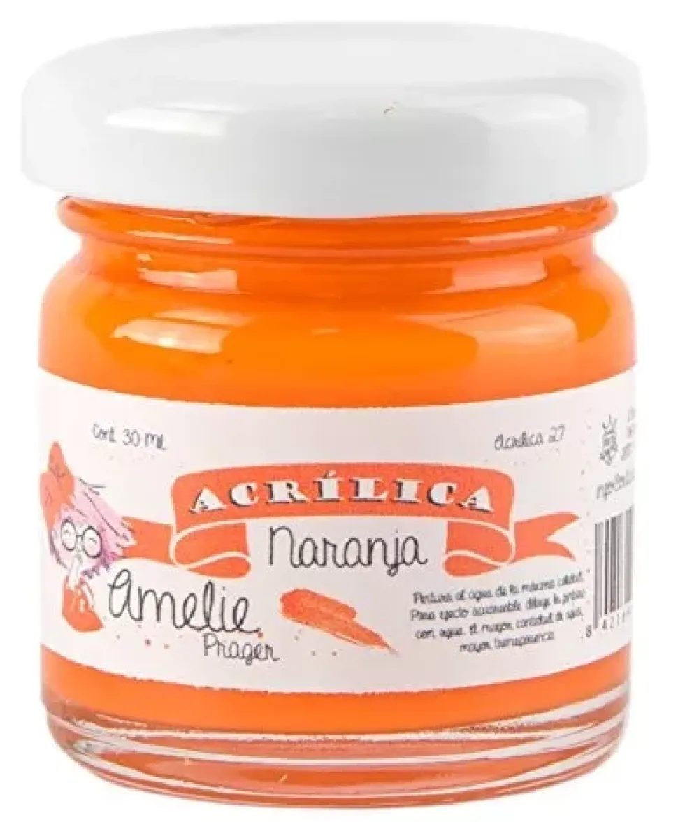 Pintura Scrap Chalk Amelie 50 Naranja 30ml