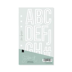 Plantilla de Costura Alfabeto Lineal Stitch it! Lora Bailora