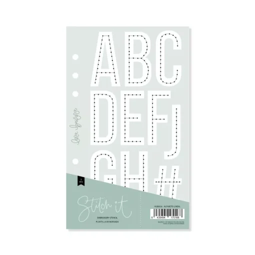 Plantilla de Costura Alfabeto Lineal Stitch it! Lora Bailora