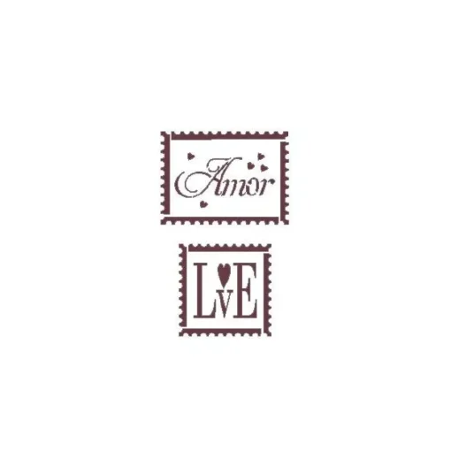Plantilla de Stencil A6-004 Amor 15x10,5cm Dayka