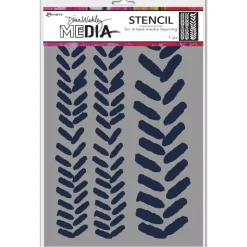 Plantilla de Stencil Angled Paint Blobs Dina Wakley Media Ranger