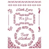 Plantilla de Stencil Best Wishes Classic Christmas Stamperia 21x29cm
