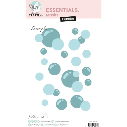 Plantilla de Stencil Bubbles Creative Craftlab Studio Light
