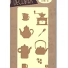 Plantilla de stencil Café 12,5x25cm
