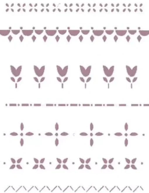 Plantilla de Stencil Cenefas 15x21cm V-154 Dayka