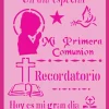 Plantilla de stencil Comunión Recordatorio 20x30cm