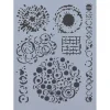 Plantilla de stencil Círculos Rich 25x35cm