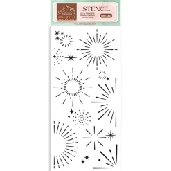 Plantilla de stencil destellos Oh là là! Stamperia 12x25cm