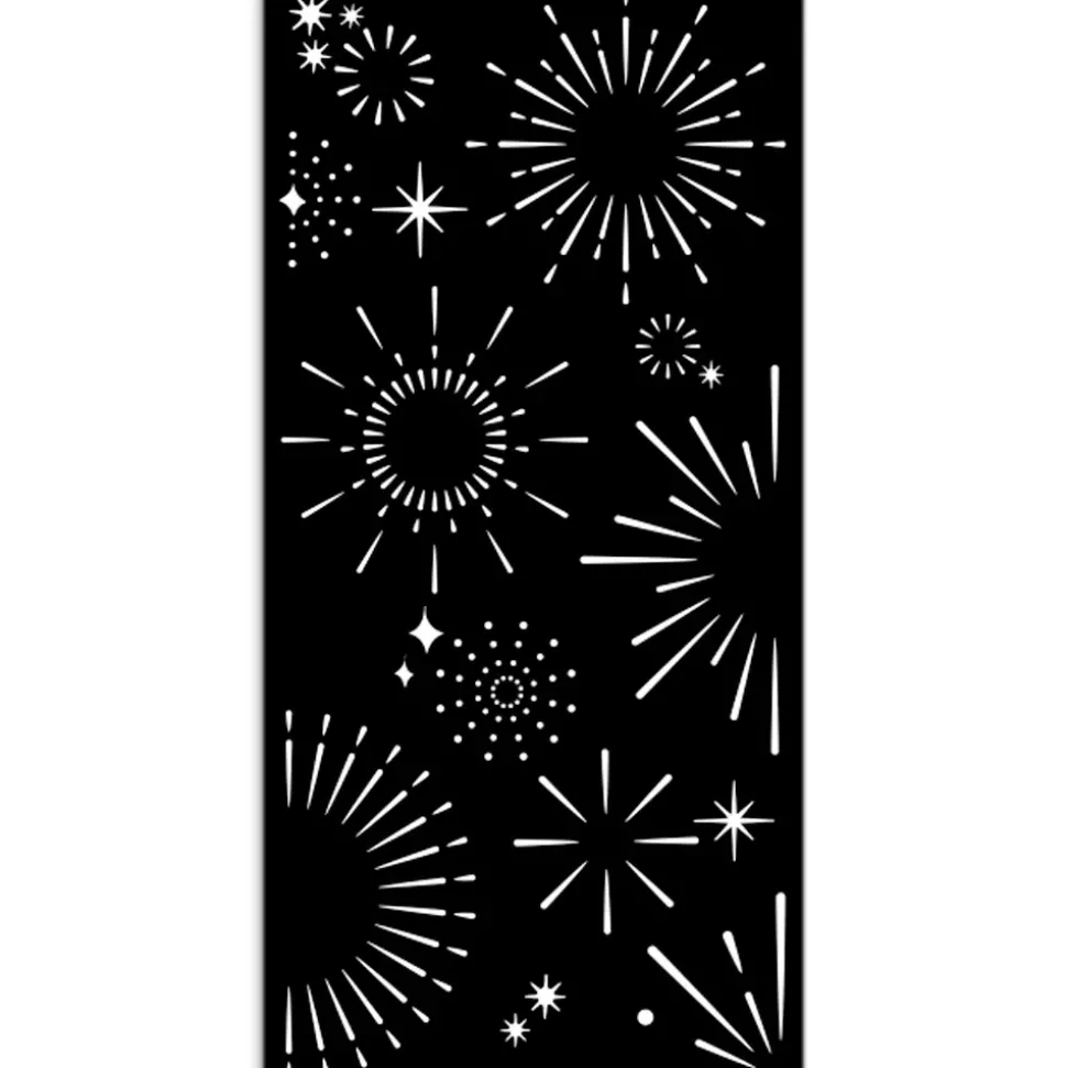 Plantilla de stencil destellos Oh là là! Stamperia 12x25cm