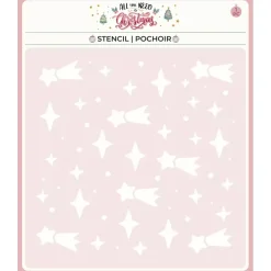 Plantilla de Stencil Estrellas All You Need is Christmas Craftelier 15x15cm