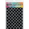 Plantilla de Stencil Fishtails Dylusions Ranger 12x20cm