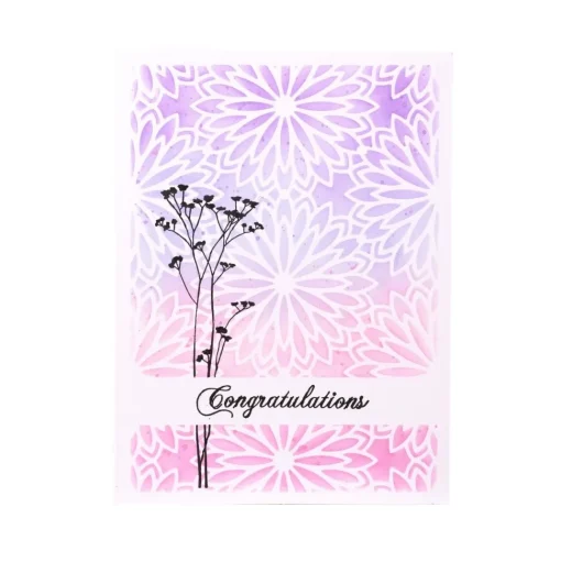 Plantilla de Stencil Floral Background Essentials Studio Light