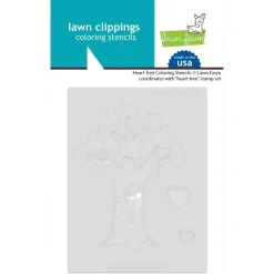 Plantilla de stencil Heart Tree Lawn Fawn