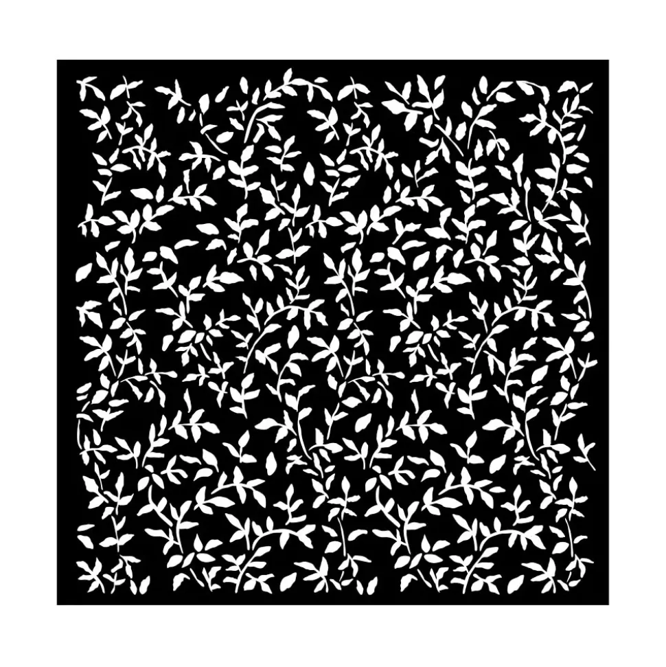 Plantilla de stencil Hojas Garden Stamperia 18x18cm
