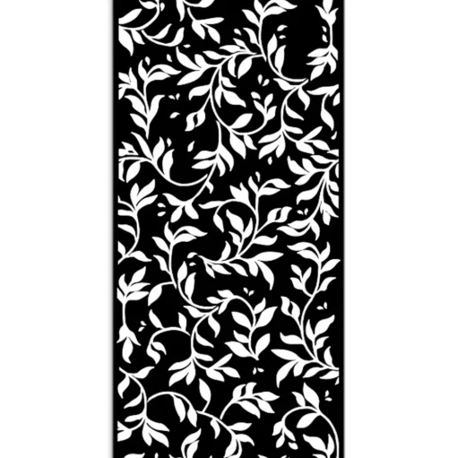 Plantilla de Stencil Hojas Welcome Home Create Happiness Stamperia 12x25cm