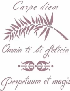 Plantilla de Stencil K-142 Escrito 15x21cm Dayka