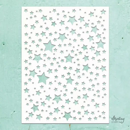 Plantilla de Stencil Kreativa Stars Mintay 15x20cm