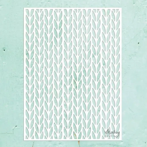 Plantilla de Stencil Kreativa Knitwear Mintay 15x20cm
