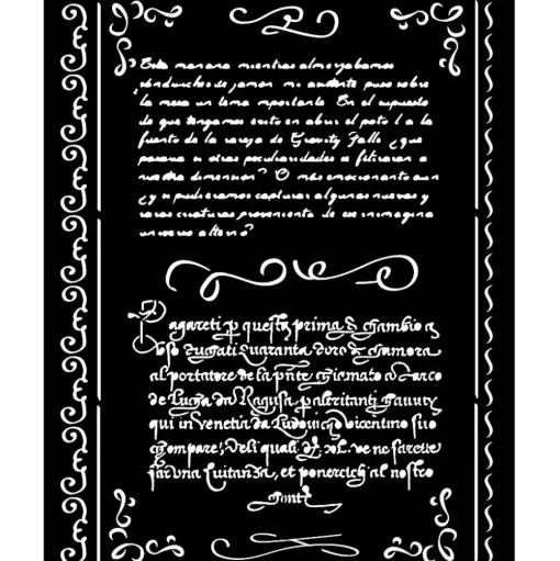 Plantilla de stencil Letras Vintage Library Stamperia 20x25cm