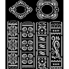 Plantilla de stencil Libros Vintage Library Stamperia 20x25cm