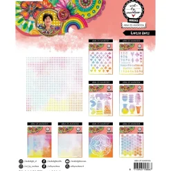 Plantilla de stencil Lotsa Dots Art By Marlene Studio Light