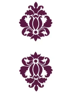Plantilla de Stencil N-1019 Brocado vegetal 21x30cm Dayka