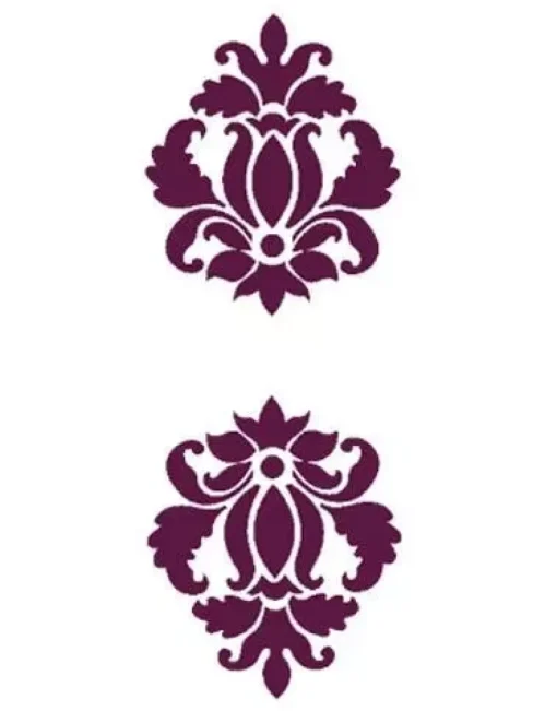 Plantilla de Stencil N-1019 Brocado vegetal 21x30cm Dayka