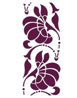 Plantilla de Stencil N-1013 Friso vegetal 21x30cm Dayka