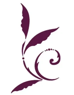 Plantilla de Stencil N-1021 Voluta vegetal 21x30cm Dayka
