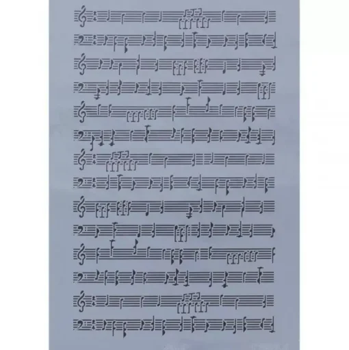 Plantilla de stencil Partitura Rich 33x48cm