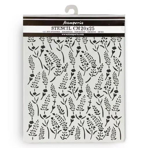 Plantilla de stencil Patrón Lavender Stamperia