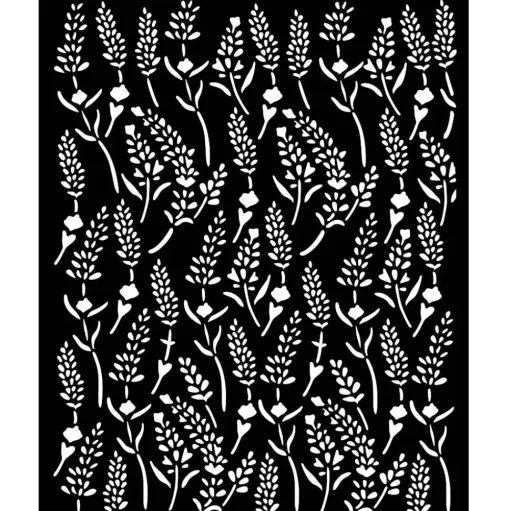 Plantilla de stencil Patrón Lavender Stamperia