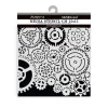 Plantilla de stencil Patrón de engranajes Best Sellers Stamperia 12x12cm