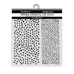 Plantilla de stencil Patrón de puntos Best Sellers Stamperia 12x12cm