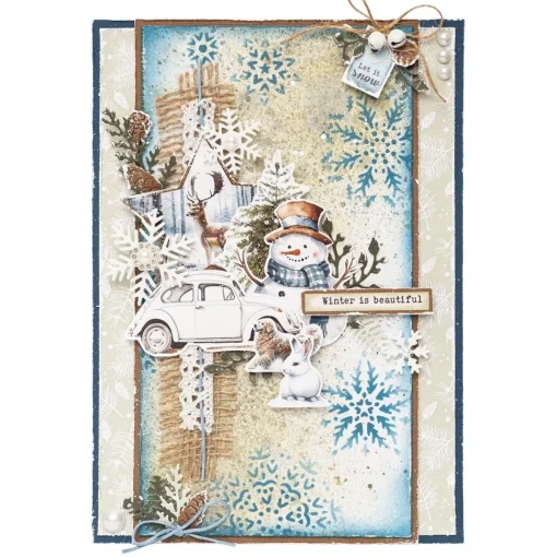 Plantilla de Stencil Snow Background Essentials Collection Studio Light