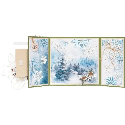 Plantilla de Stencil Snow Background Essentials Collection Studio Light