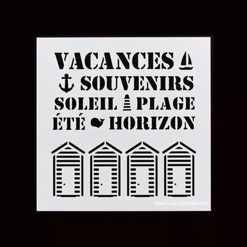 Plantilla de stencil Souvenirs d'été Florileges Design