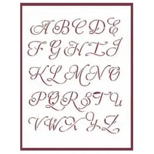Plantilla de Stencil T-3092 Abecedario 21x30cm Dayka