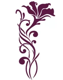 Plantilla de Stencil T-3002 Flor enredadera 21x30cm Dayka