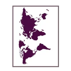 Plantilla de Stencil T-33088 Mapa mundi 30x42cm Dayka