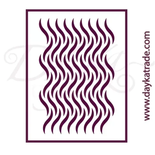 Plantilla de Stencil T-3336 Ondas 21x30cm Dayka