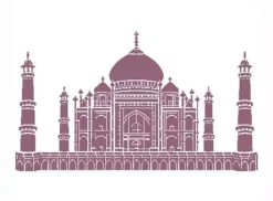 Plantilla de Stencil T-33037 Taj Mahal 30x42 cm Dayka