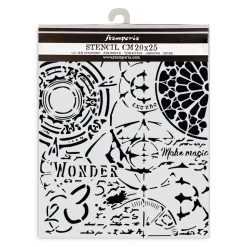 Plantilla de stencil Textura Gótica Master of Magic Stamperia 20x25cm