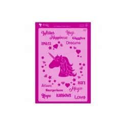 Plantilla de stencil Unicornio 20x30cm